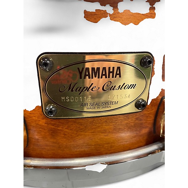 Vintage 1995 Yamaha 14.25in Maple Custom  Antique Natural Drum