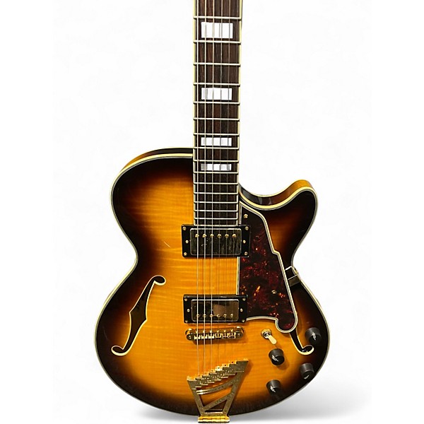 Used D'Angelico EX-SS Sunburst Hollow Body Electric Guitar