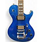 Used Schecter Guitar Research SOLO 6B BLUE SPARKLE Solid Body Electric Guitar
