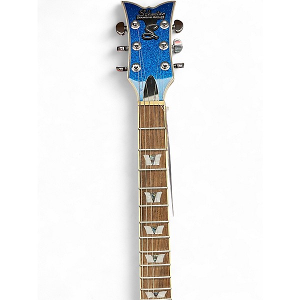 Used Schecter Guitar Research SOLO 6B BLUE SPARKLE Solid Body Electric Guitar