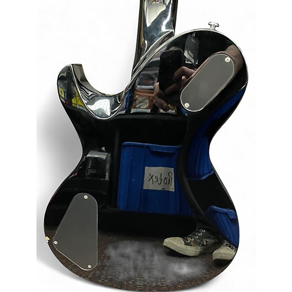 Used Schecter Guitar Research SOLO 6B BLUE SPARKLE Solid Body Electric Guitar