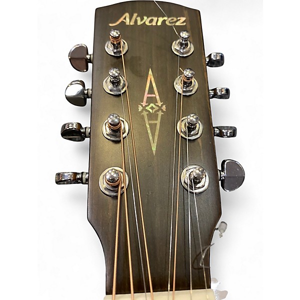 Used Alvarez AG60CE 8 string Butterscotch Acoustic Electric Guitar