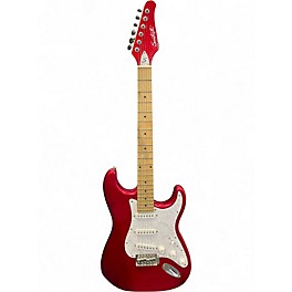 Used Sawtooth STRAT RED SPARKLE Solid Body Electric Guitar