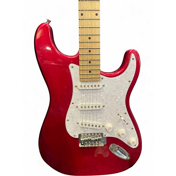 Used Sawtooth STRAT RED SPARKLE Solid Body Electric Guitar