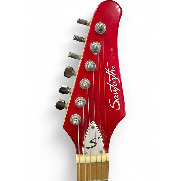 Used Sawtooth STRAT RED SPARKLE Solid Body Electric Guitar