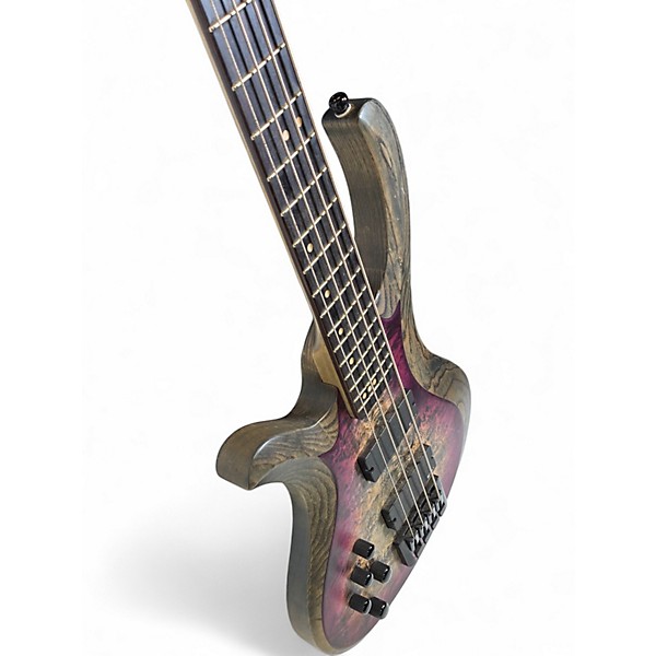 Used Schecter Guitar Research Riot 4 String Purple Electric Bass Guitar