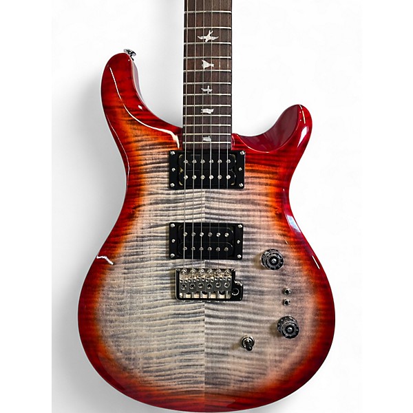 Used PRS SE Custom 24 charcoal burst red Solid Body Electric Guitar