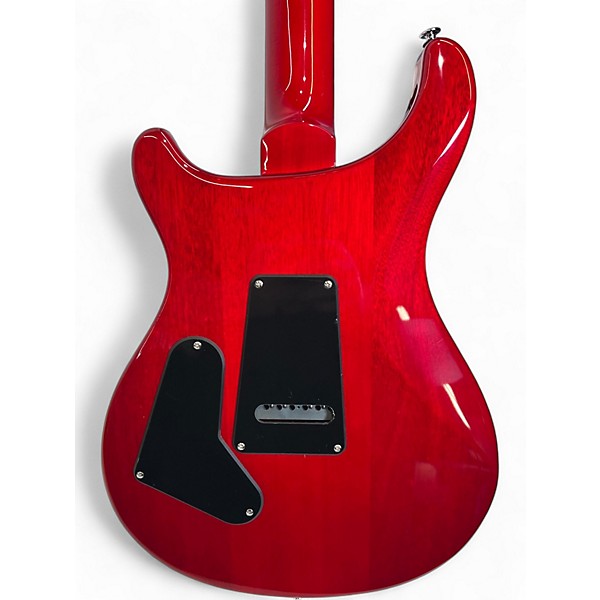 Used PRS SE Custom 24 charcoal burst red Solid Body Electric Guitar