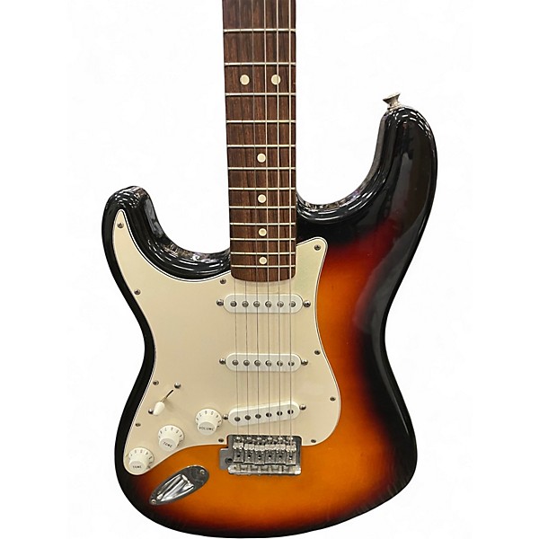 Used Fender STRATOCASTER LH MEXICO 2 Color Sunburst Solid Body Electric Guitar