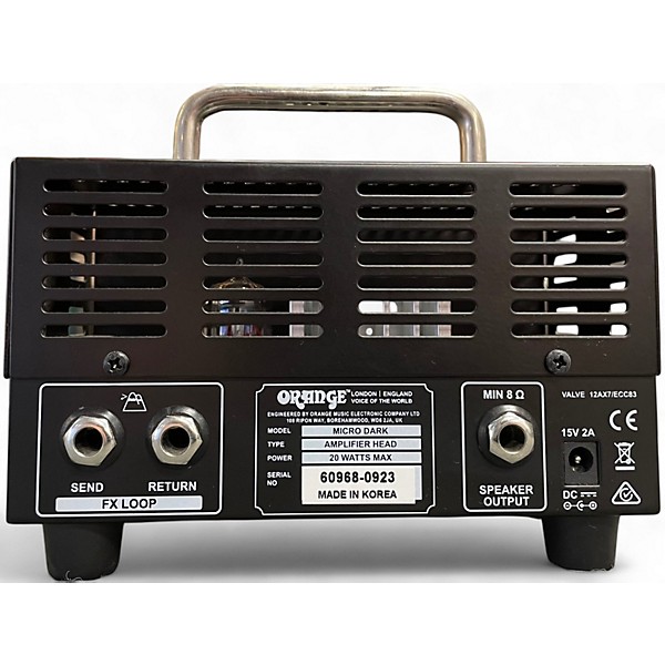 Used Orange Amplifiers Micro Dark 20W Tube Guitar Amp Head