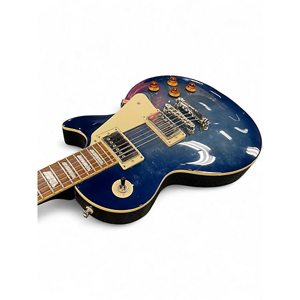 Used 2011 Epiphone Les Paul Standard Pro Blue Burst Solid Body Electric Guitar