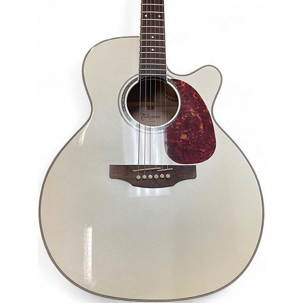 Used Takamine GN37CE White Acoustic Electric Guitar