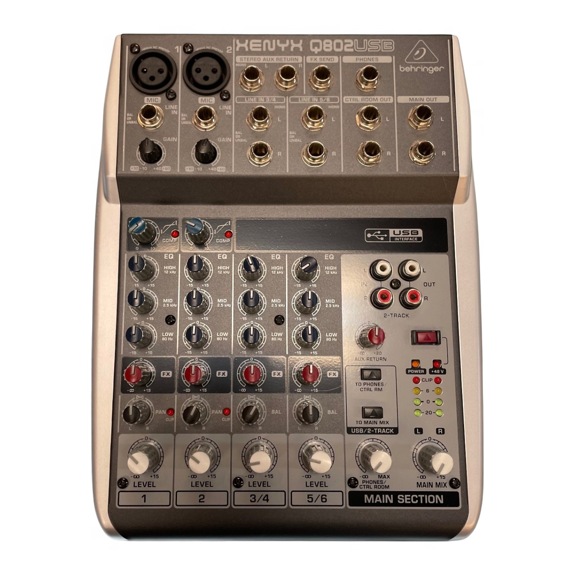 【ほぼ新品‼️値引中！】完全作動！behringer XENYX Q802USB Used Behringer Xenyx Q802USB Unpowered Mixer | Guitar Center