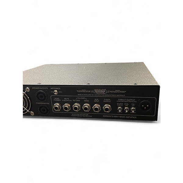 Used MESA/Boogie subway d-800+ Bass Amp Head