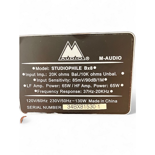 Used M-Audio STUDIOPHILE BX8 PAIR Powered Monitor