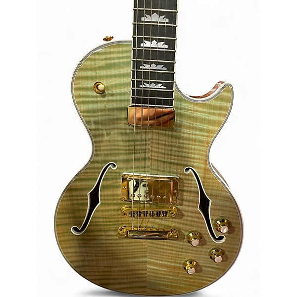 Used 2015 Gibson ES Les Paul Supreme Hollowbody Trampass Green Hollow Body Electric Guitar