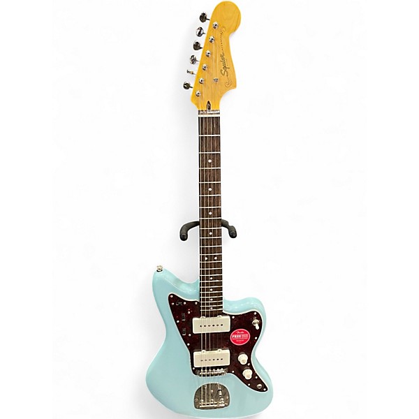 Used Squier '60s Classic Vibe Jazzmaster Daphne Blue Solid Body Electric Guitar