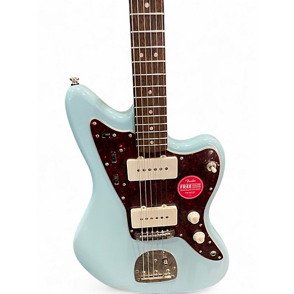 Used Squier '60s Classic Vibe Jazzmaster Daphne Blue Solid Body Electric Guitar