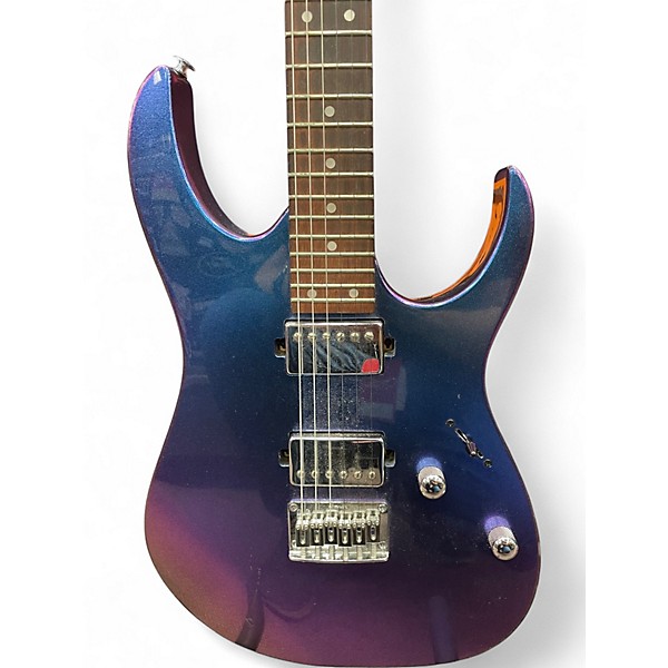 Used Ibanez GRG121SP Blue Metal Chameleon Solid Body Electric Guitar