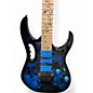 Used 2024 Ibanez JEM77FP Steve Vai Signature Blue Floral Print Solid Body Electric Guitar