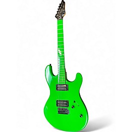 Used Dean Custom Zone Nuclear Green Solid Body Electric Guitar