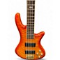 Used Schecter Guitar Research DIAMOND SERIES ELITE 5 Trans Orange Electric Bass Guitar