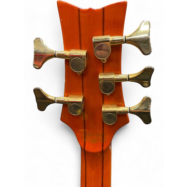 Used Schecter Guitar Research DIAMOND SERIES ELITE 5 Trans Orange Electric Bass Guitar