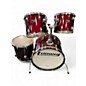 Used Ludwig 4 Piece Accent Wine Red Drum Kit