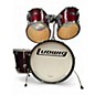 Used Ludwig 4 Piece Accent Wine Red Drum Kit