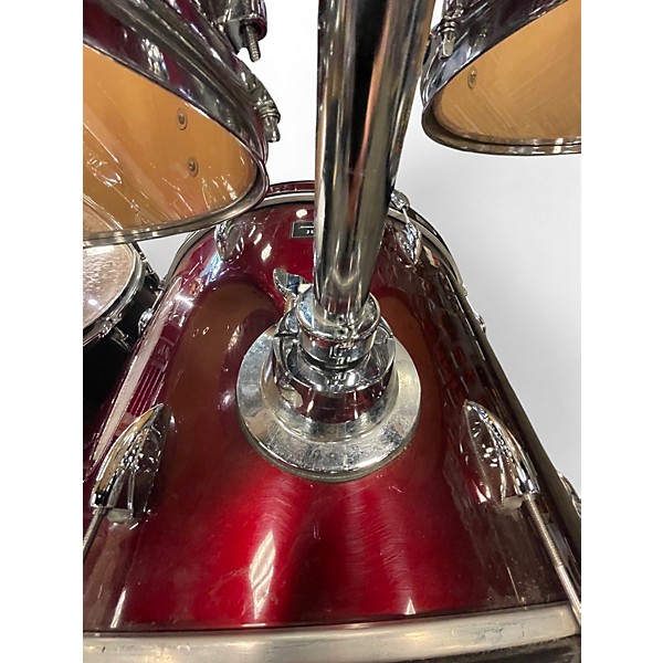 Used Ludwig 4 Piece Accent Wine Red Drum Kit