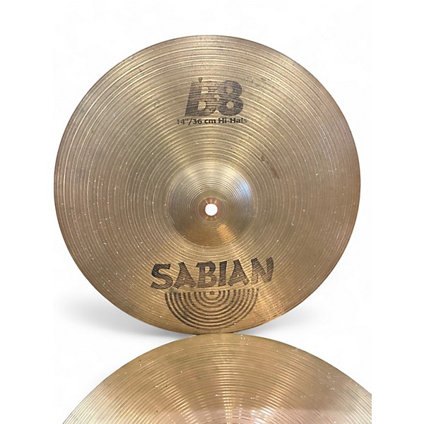 Used SABIAN 14in B8 Hi Hat Pair Cymbal