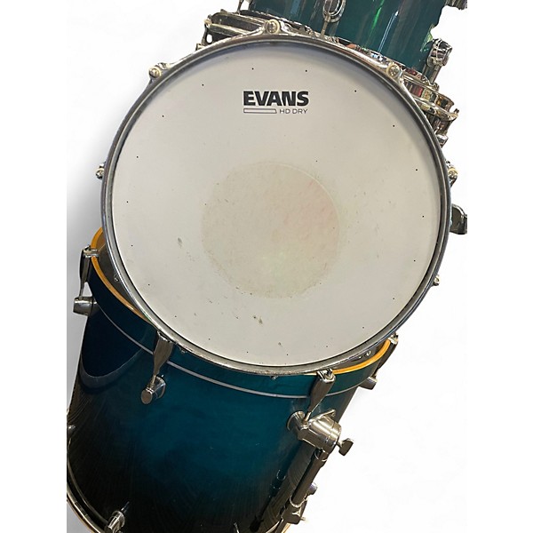 Used Mapex 5 Piece PRO M Emerald Green Drum Kit