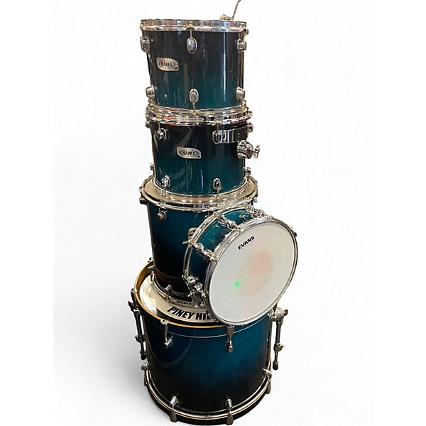 Used Mapex 5 Piece PRO M Emerald Green Drum Kit