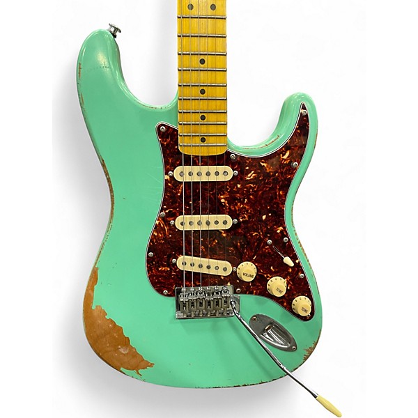 Used Sawtooth ES RELIC Seafoam Green Solid Body Electric Guitar