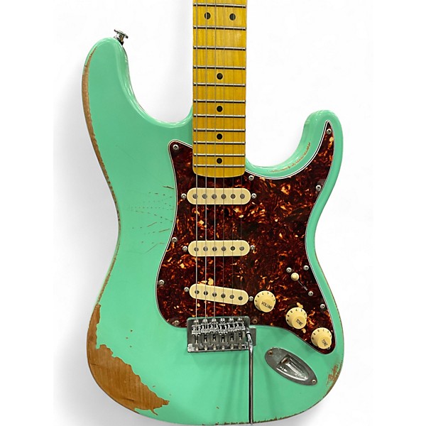 Used Sawtooth ES RELIC Seafoam Green Solid Body Electric Guitar