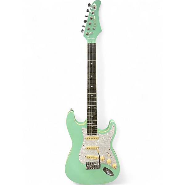 Used Best Choice Products 39in Full Size Electric Guitar SoCal Green Solid Body Electric Guitar