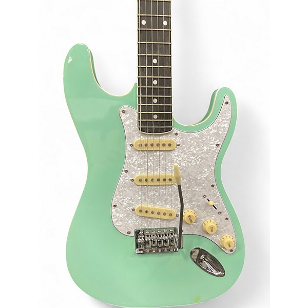 Used Best Choice Products 39in Full Size Electric Guitar SoCal Green Solid Body Electric Guitar