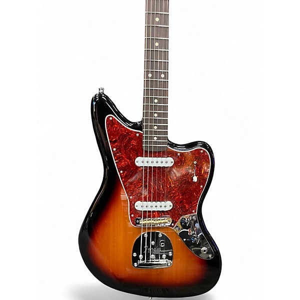 Used Fender Player II Jaguar 2 Tone Sunburst Solid Body Electric Guitar