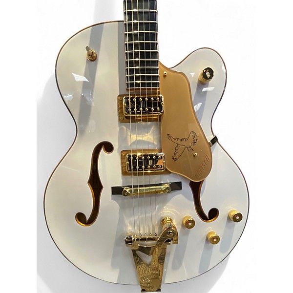 Used Gretsch Guitars Synchromatic Falcon Snowcrest White Hollow Body Electric Guitar