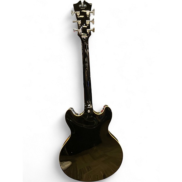 Used D'Angelico Premier Series DC Black Hollow Body Electric Guitar