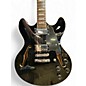 Used D'Angelico Premier Series DC Black Hollow Body Electric Guitar