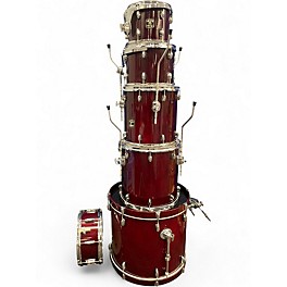Used Gretsch Drums 6 Piece Catalina Maple Wine Red Drum Kit