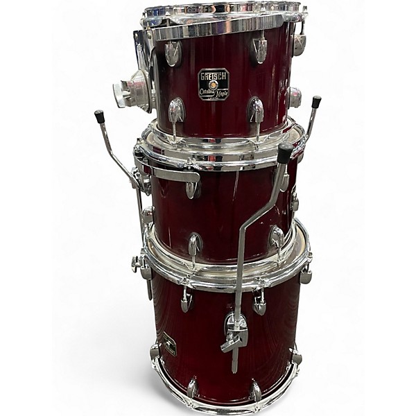 Used Gretsch Drums 6 Piece Catalina Maple Wine Red Drum Kit