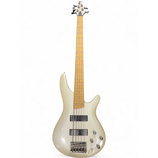Used Ibanez SR305 5 String METALLIC PEARL Electric Bass Guitar