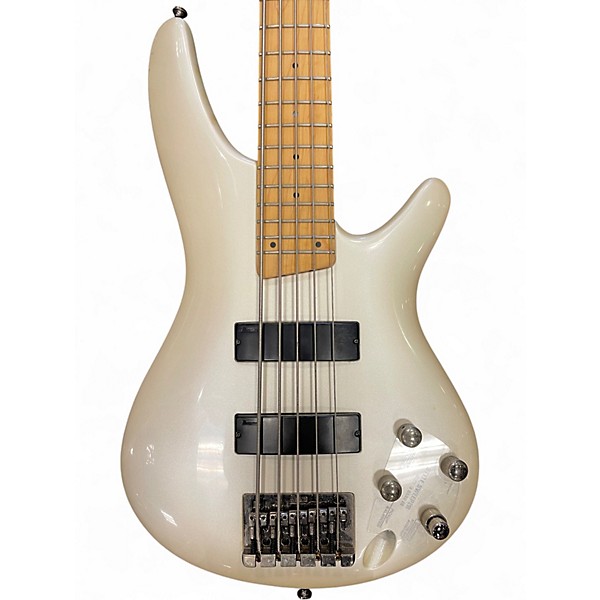 Used Ibanez SR305 5 String METALLIC PEARL Electric Bass Guitar