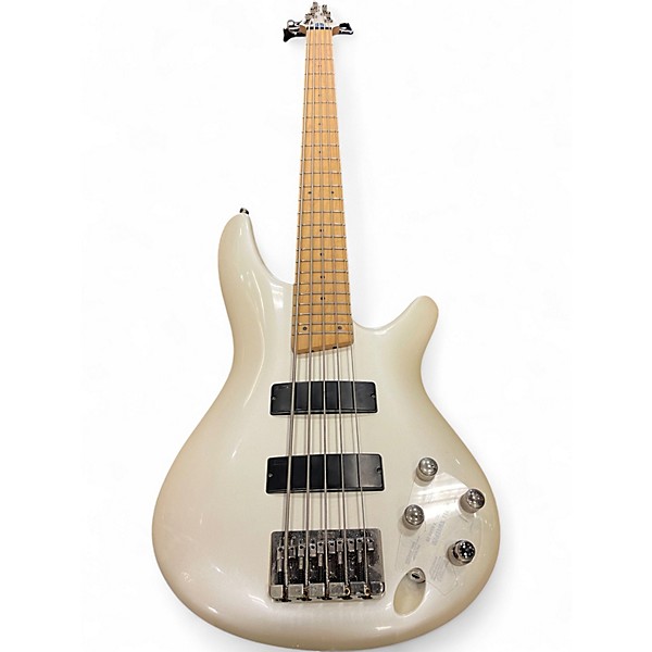 Used Ibanez SR305 5 String METALLIC PEARL Electric Bass Guitar