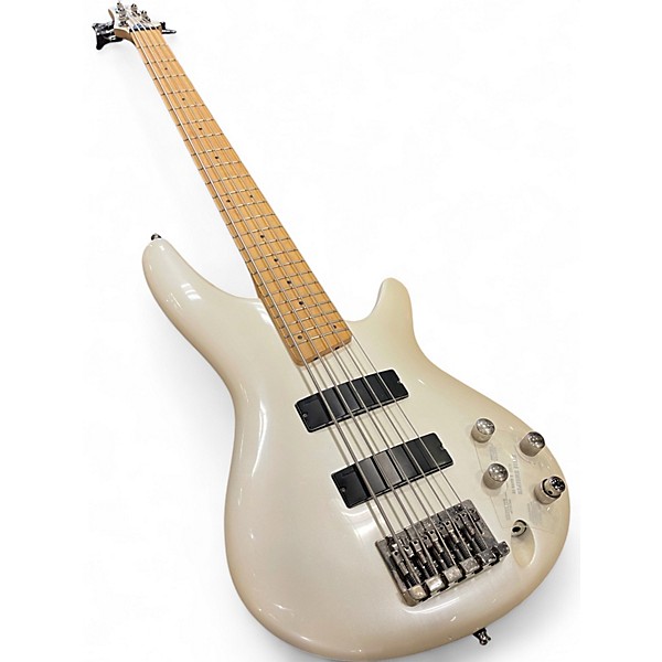 Used Ibanez SR305 5 String METALLIC PEARL Electric Bass Guitar
