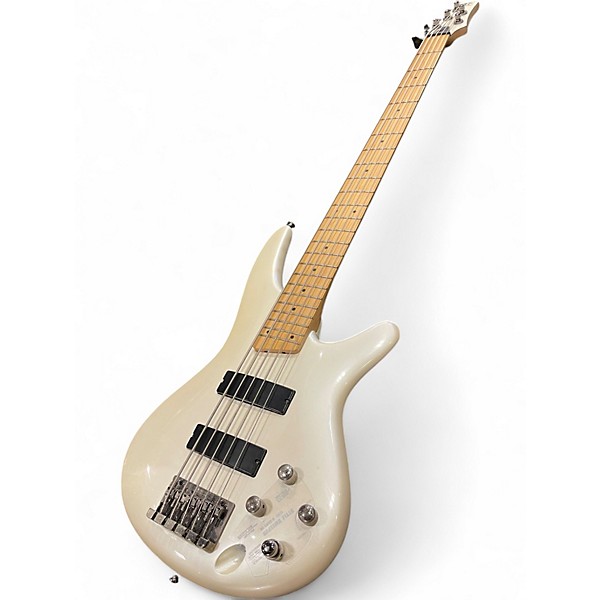 Used Ibanez SR305 5 String METALLIC PEARL Electric Bass Guitar