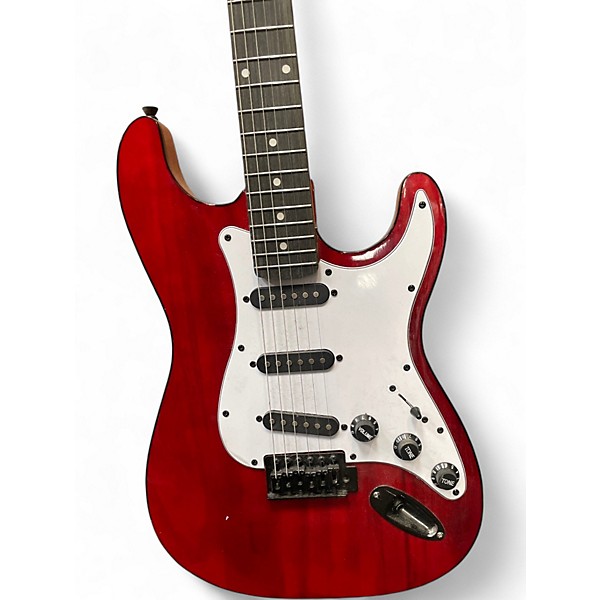 Used Bcp strat Red Solid Body Electric Guitar