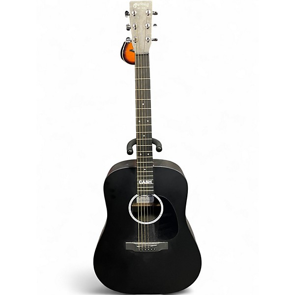 Used Martin DX JOHNNY CASH Black Acoustic Electric Guitar